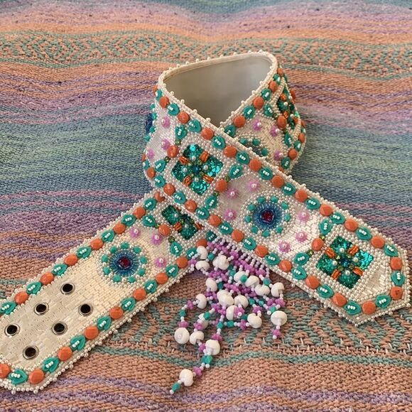 HALLOWEEN MERMAID Belt Beads Stones Crystals Tony Duquette Girls - Picture 3 of 6